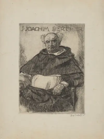 Porträtt av Joachim J. Berthier av Józef Mehoffer