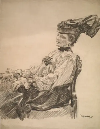 Konstnärens hustru av Józef Mehoffer