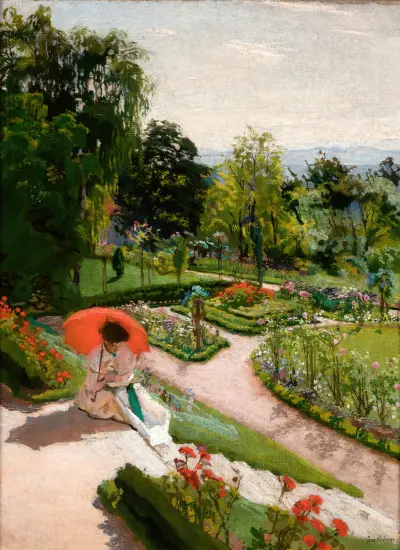 Red Umbrella von Józef Mehoffer