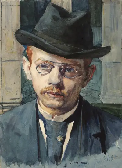 Self-portrait von Józef Mehoffer