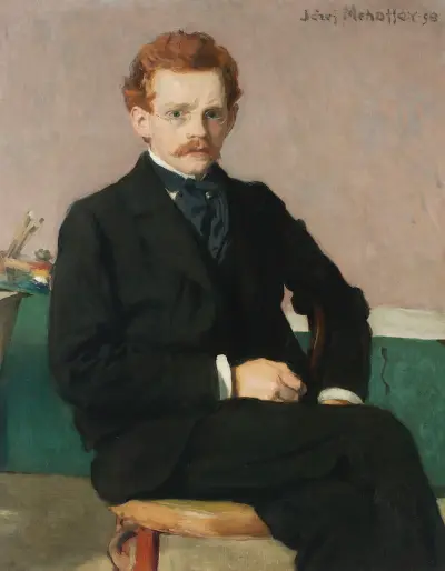 Självporträtt av Józef Mehoffer