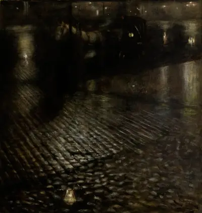 Cab in the Rain av Józef Pankiewicz