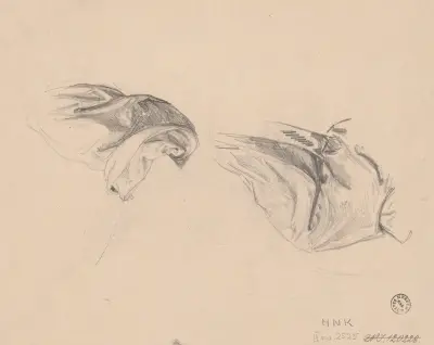 Drapery studies av Józef Simmler
