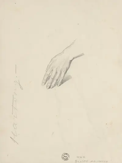 Handstudie av Józef Simmler