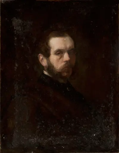 Portrait of a man av Józef Simmler