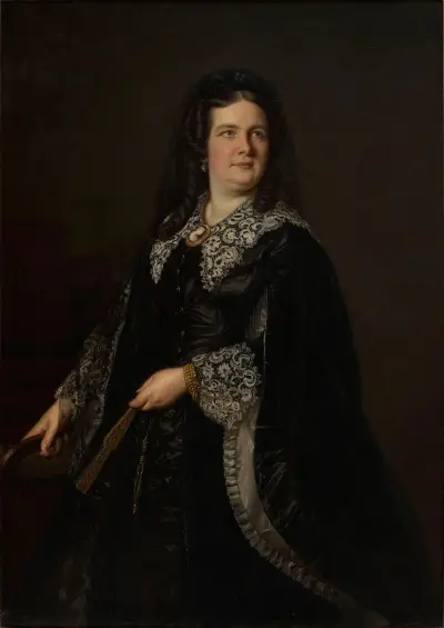 Portrait of Emilia Reszke av Józef Simmler