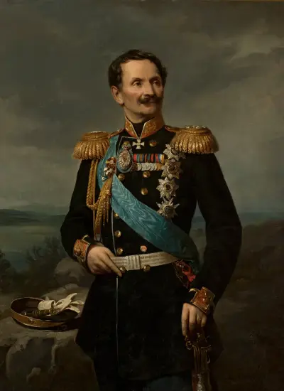 Portrait of Friedrich Berg av Józef Simmler