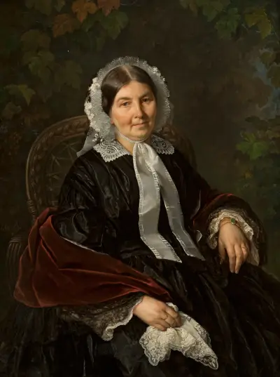 Portrait of Matylda Werner av Józef Simmler