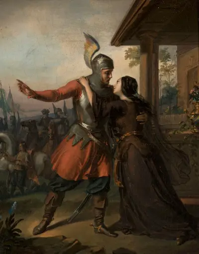 Wacławs farväl till Maria av Józef Simmler