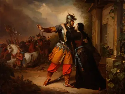 Wacław’s farewell to Maria av Józef Simmler
