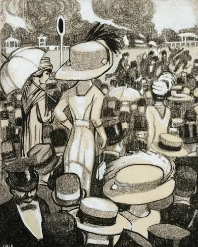 Aux Courses av Juan Gris