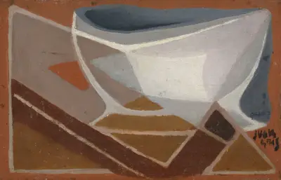 Skål och pipa av Juan Gris
