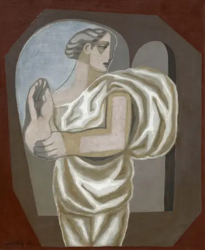 Draperad kvinna av Juan Gris