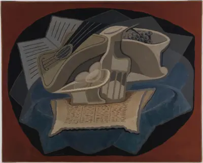 Den blå mattan av Juan Gris