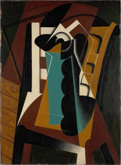 Stilleben på stol av Juan Gris