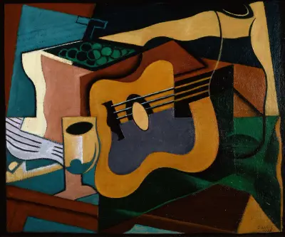 Still Life with Guitar av Juan Gris