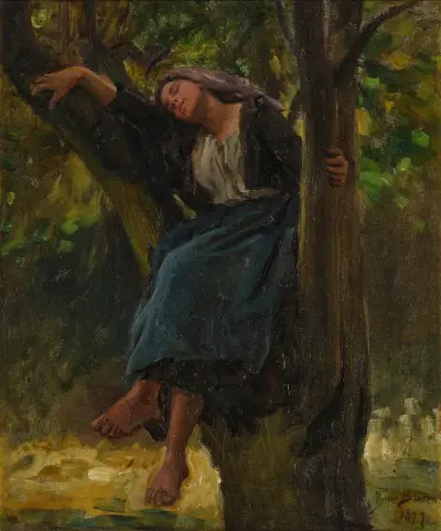 Afternoon Nap av Jules Breton