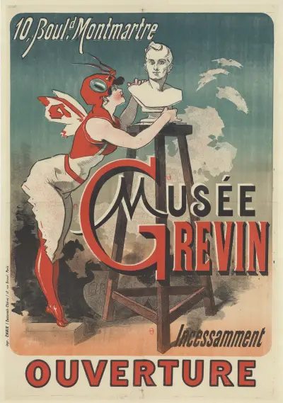 10, Boulevard Montmartre, Musée Grévin, incessamment ouverture av Jules Chéret