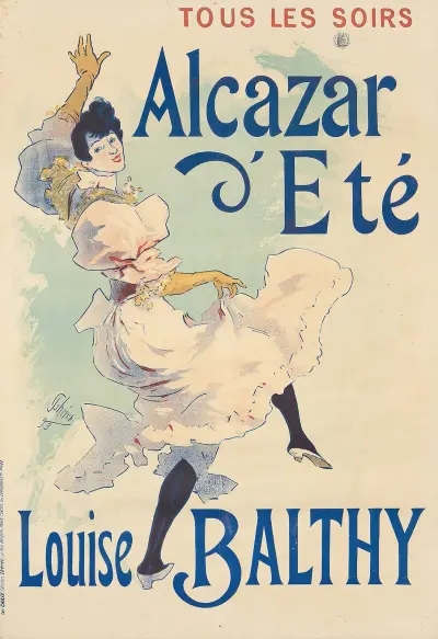Alcazar d’Eté, Louise Balthy av Jules Chéret