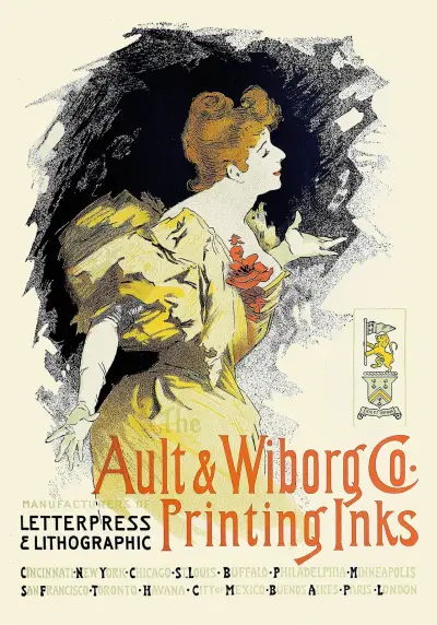 Ault and Wiborg, Ad. 085 av Jules Chéret