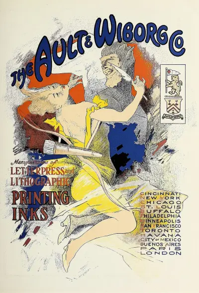 Ault and Wiborg, Ad. 087 av Jules Chéret