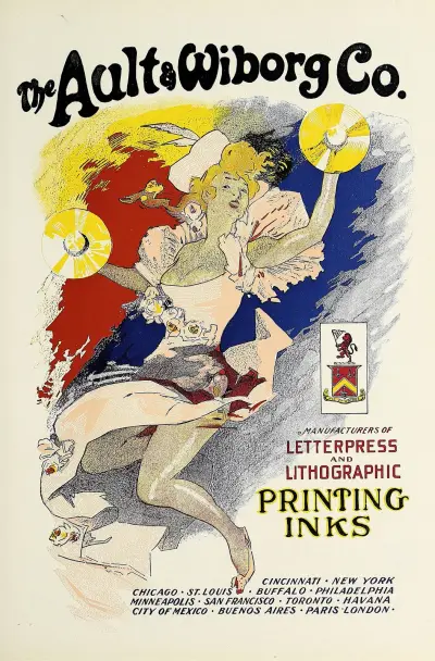 Ault and Wiborg, Ad. 089 av Jules Chéret