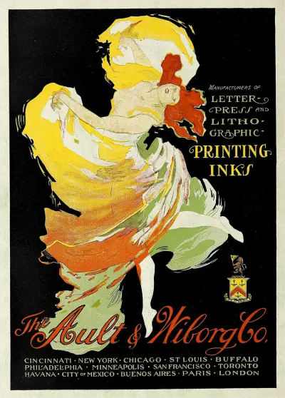 Ault and Wiborg, Ad. 091 av Jules Chéret