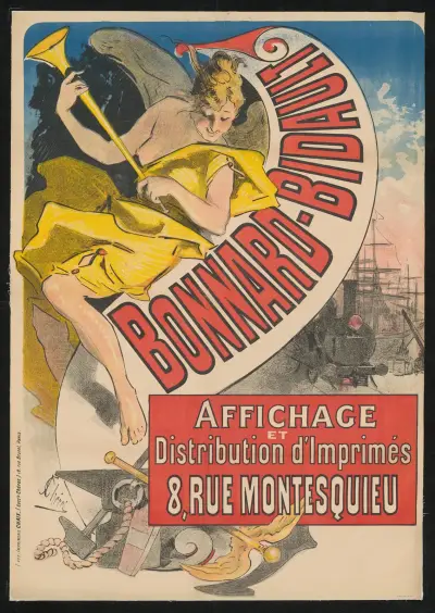 Bonnard-Bidault. Affichage von Jules Chéret