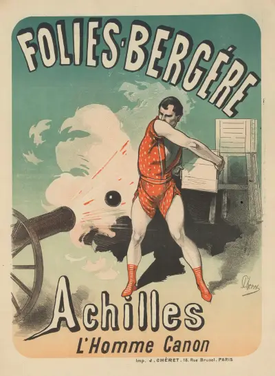 Folies-Bergère. Achilles, kanonmannen av Jules Chéret