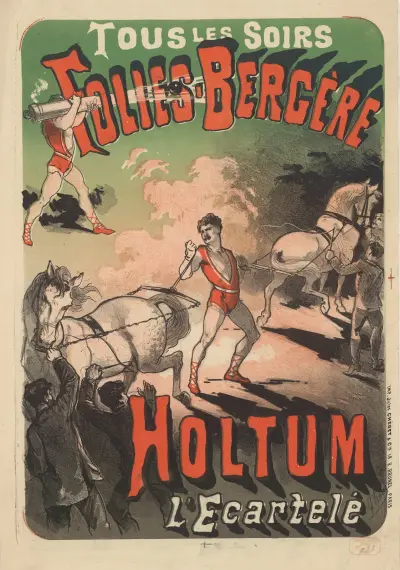 Folies Bergère. Holtum l’écartelé av Jules Chéret