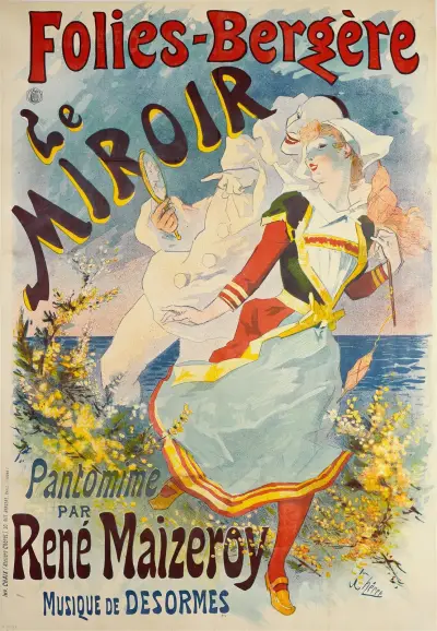 Folies-Bergère Le Miroir av Jules Chéret