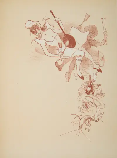 Inbjudningskort (före bokstäverna) av Jules Chéret