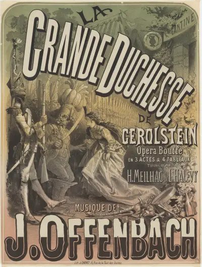 Die Großherzogin von Gerolstein, Opéra bouffe, Musik von J. Offenbach von Jules Chéret