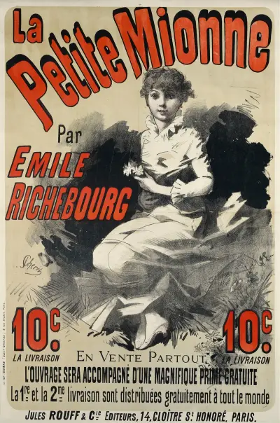 La Petite Mionne Par Emile Richebourg av Jules Chéret