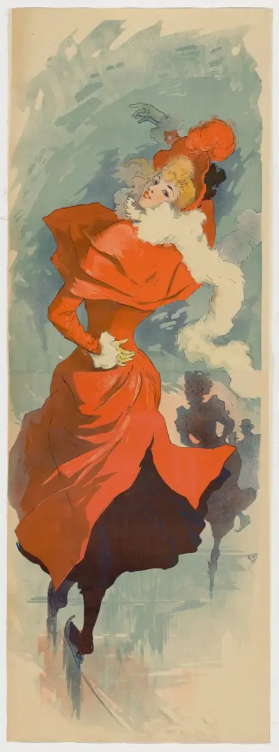 Patineuse av Jules Chéret