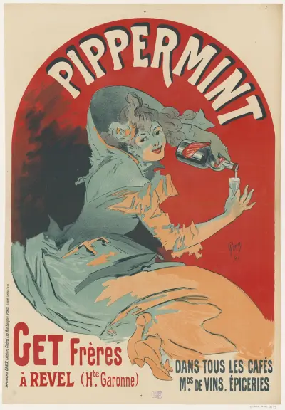 Pippermint. Get Frères à Revel (Haute Garonne). Dans tous les cafés av Jules Chéret