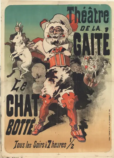 Théâtre de la Gaité. Le Chat botté av Jules Chéret