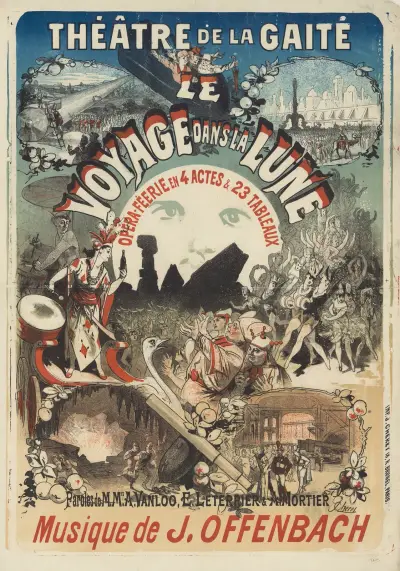 Théâtre de la Gaîté. Le Voyage dans la lune av Jules Chéret