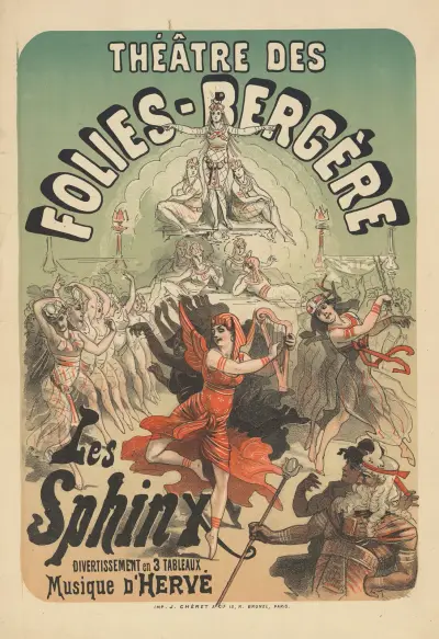 Théâtre des Folies-Bergère. Les Sphinx av Jules Chéret