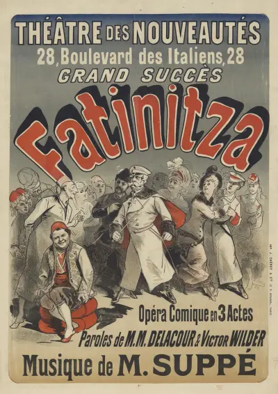 Théâtre des Nouveautés. Fatinitza. Musique de M. Suppé av Jules Chéret