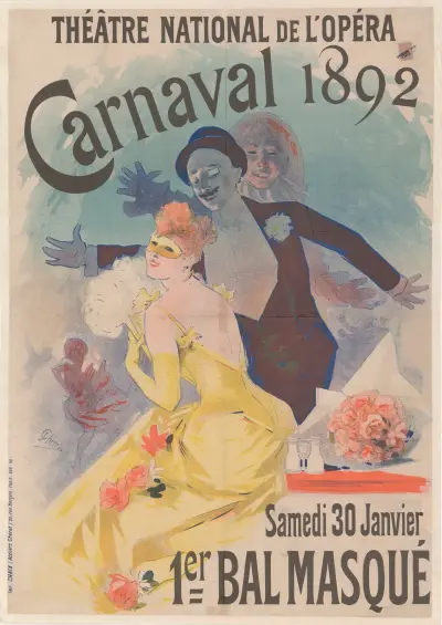 Théâtre National de l’Opéra. Carnaval 1892 av Jules Chéret