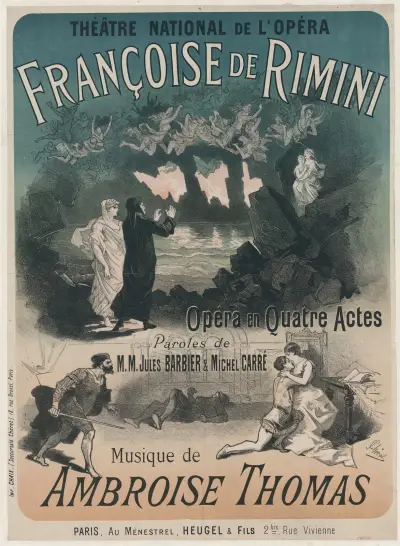 Théâtre national de l’Opéra. Francoise de Rimini, opera i fyra akter av Jules Chéret