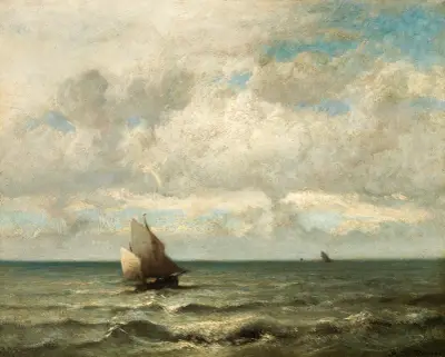 Ett havslandskap av Jules Dupré