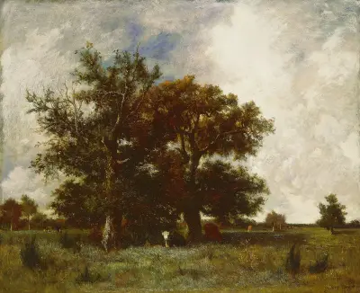 Fontainebleau Oaks av Jules Dupré