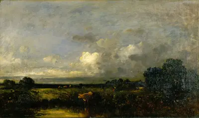 Landscape with Cow av Jules Dupré