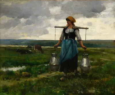 Porteuse de lait av Jules Dupré