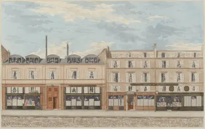 Nummer 12 och 14 på rue Racine, 6:e arrondissementet av Jules Gaildrau