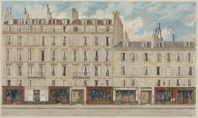 Nummer 126 och 128 på rue Saint-Lazare, 8:e arrondissementet av Jules Gaildrau