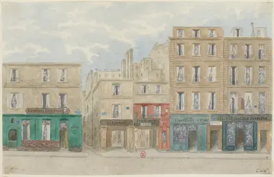 Rue Beaubourg nr 37 till 45, 3:e arrondissementet av Jules Gaildrau