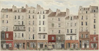 Rue Galande nr 2–16, 5:e arrondissementet av Jules Gaildrau